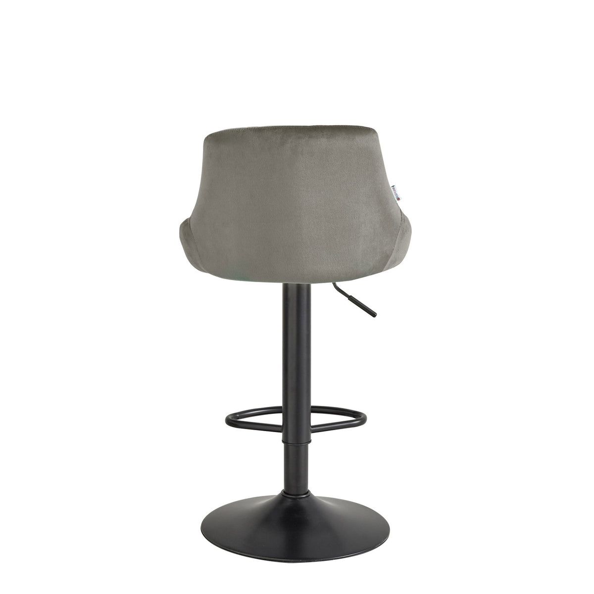 Σκαμπό Μπαρ Velluto Γκρι 45.5x49x103.5