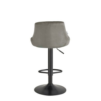 Σκαμπό Μπαρ Velluto Γκρι 45.5x49x103.5