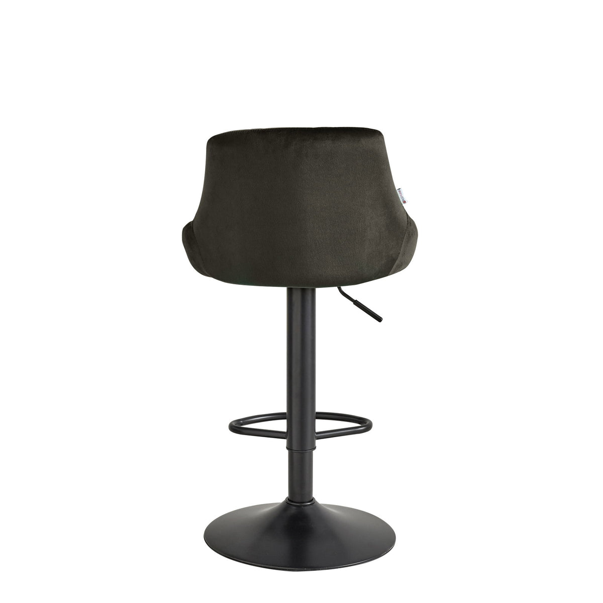 Σκαμπό Μπαρ Velluto Μαύρο 45.5x49x103.5