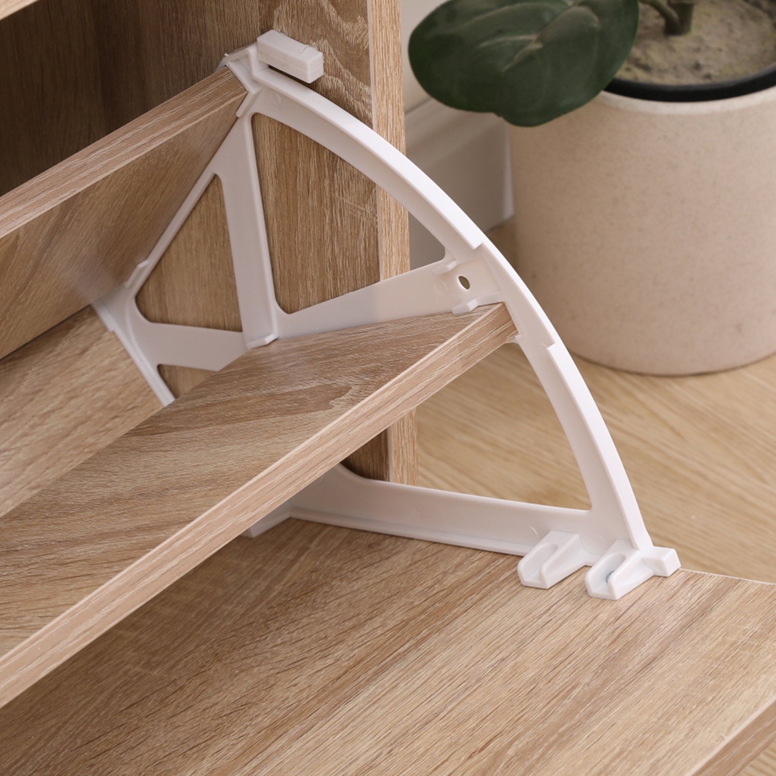 Παπουτσοθήκη Cynthia 3D Φυσικό 60x24x118