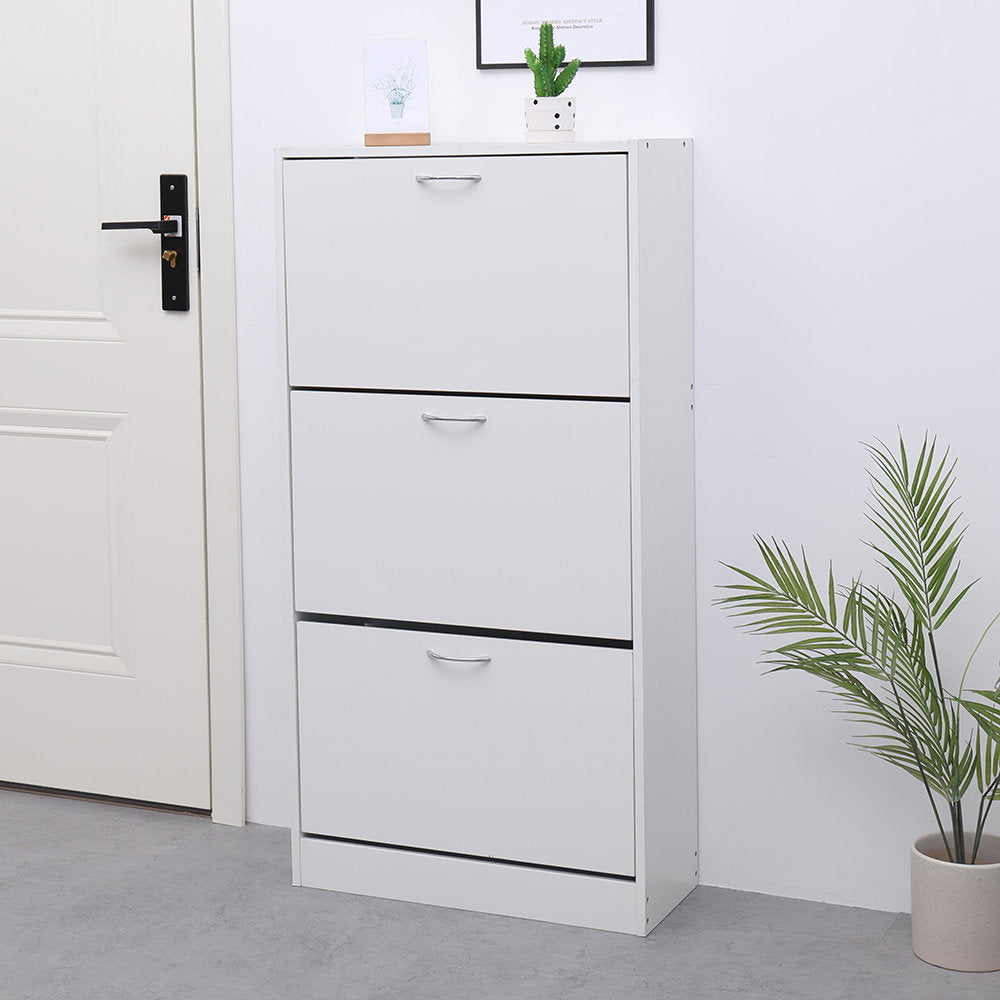 Shoe Cabinet Cynthia 3D White 60x24x118