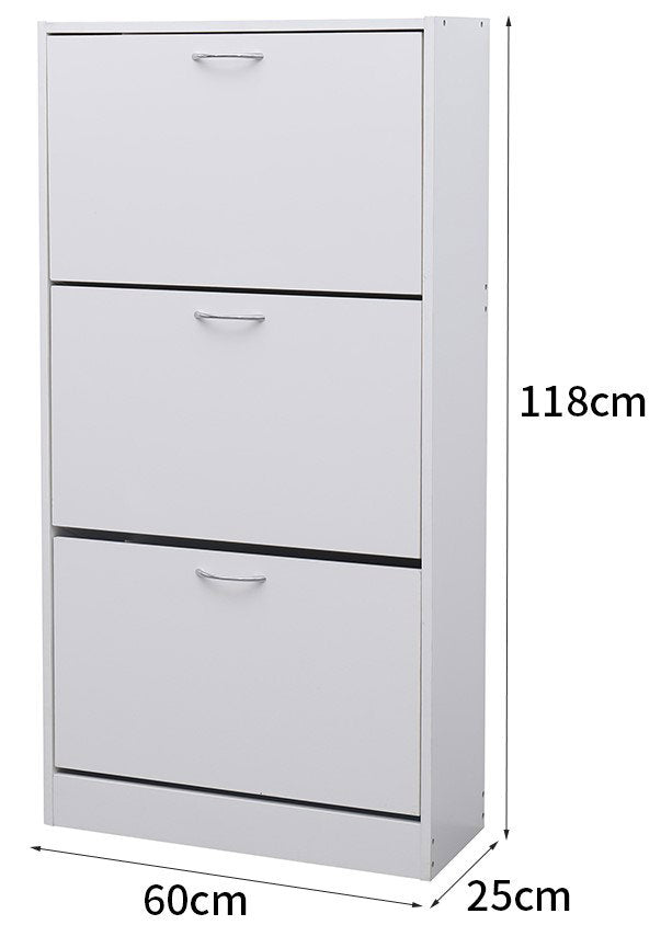 Shoe Cabinet Cynthia 3D White 60x24x118
