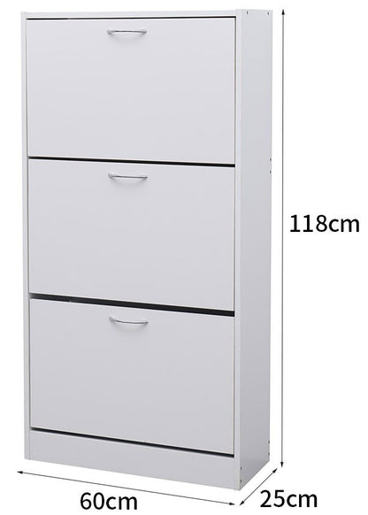 Shoe Cabinet Cynthia 3D White 60x24x118