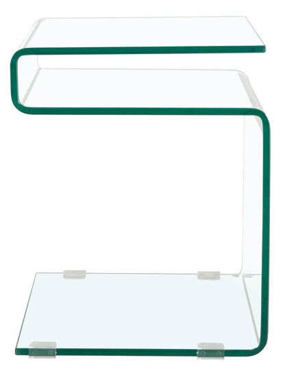 Crystal Curve Side Table 42x38x48