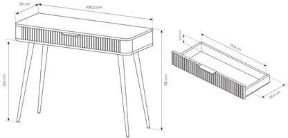 Τουαλέτα Lomer Μπεζ 100.2x38x78