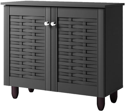 Παπουτσοθήκη Warren 2D Γκρι Σκούρο 77x33.5x67.5