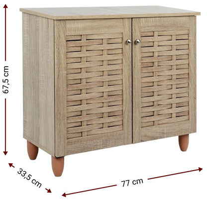 Παπουτσοθήκη Warren 2D Γκρι Σκούρο 77x33.5x67.5
