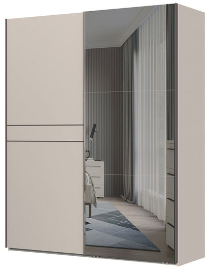 Wardrobe Phantom 180 Sliding with Mirror 182x61x224