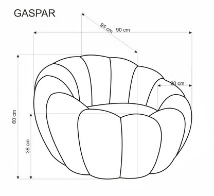 Πολυθρόνα Spar Μπεζ 90x95x60
