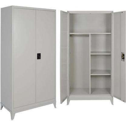 Μεταλλική Ντουλάπα Damian 2D Shelf 85x39x185