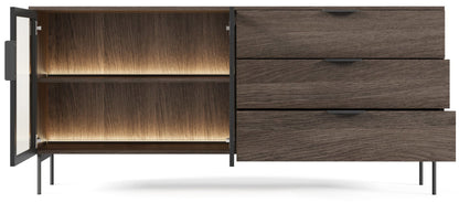 Μπουφές Luminus 2D3S Καφέ 181.3x39.3x82.6