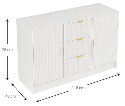 Μπουφές Allegro Λευκό 118x40x75