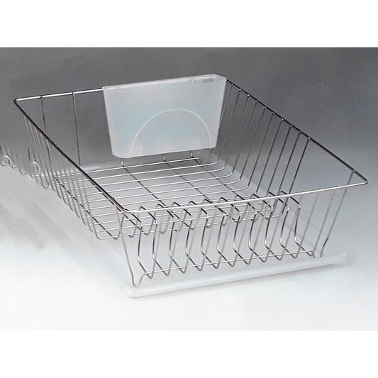 Πιατοθήκη Inox με Πλαστικό Δίσκο 43x35x14