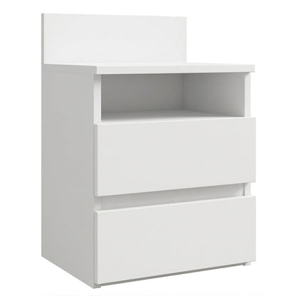Juniper Plus Bedside Table White 40x32x58