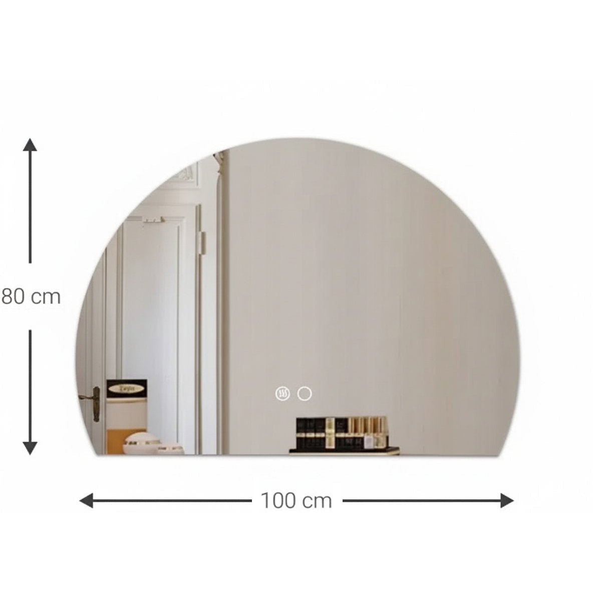 Καθρέπτης Lavatera 100x80εκ