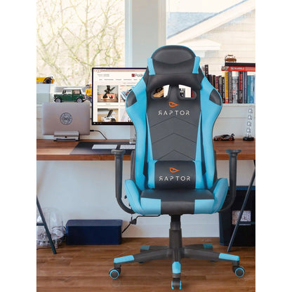 Καρέκλα Gaming Raptor Alyx Μπλε Ανοιχτό 51x48εκ