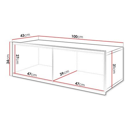 TV Stand Calabrini Natural 100x43x37