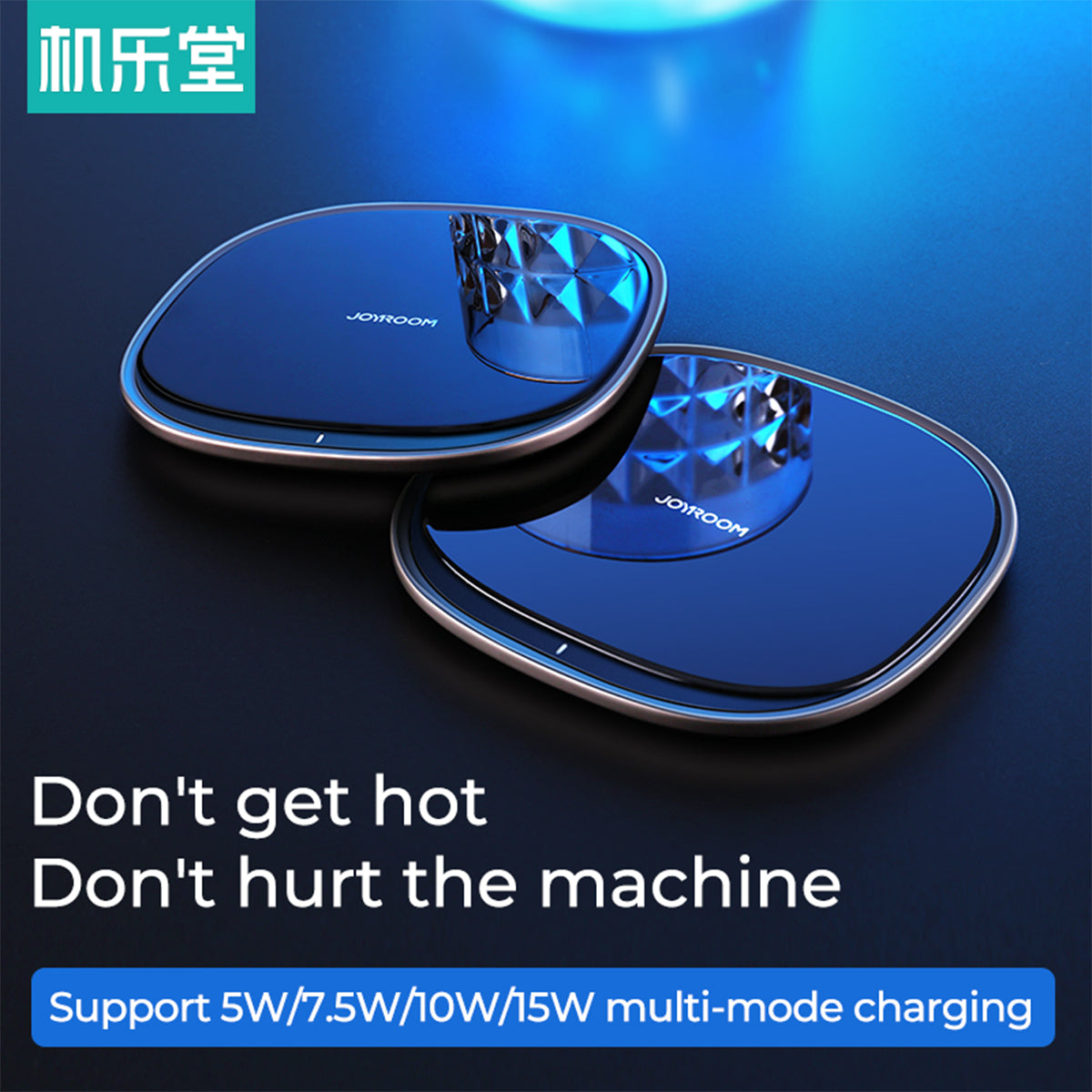 87181 JOYROOM Originals JR-A23 Τετράγωνη Μαγνητική Βάση Κινητού Αυτοκινήτου Ασύρματη Φόρτιση MagSafe Max 15W Wireless Charging Pad (Qi) Σταθερή με Αυτοκόλλητη Ταινία Λευκό