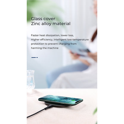 87181 JOYROOM Originals JR-A23 Τετράγωνη Μαγνητική Βάση Κινητού Αυτοκινήτου Ασύρματη Φόρτιση MagSafe Max 15W Wireless Charging Pad (Qi) Σταθερή με Αυτοκόλλητη Ταινία Λευκό