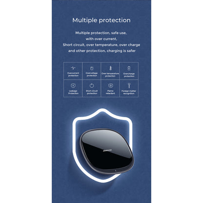 87181 JOYROOM Originals JR-A23 Τετράγωνη Μαγνητική Βάση Κινητού Αυτοκινήτου Ασύρματη Φόρτιση MagSafe Max 15W Wireless Charging Pad (Qi) Σταθερή με Αυτοκόλλητη Ταινία Λευκό