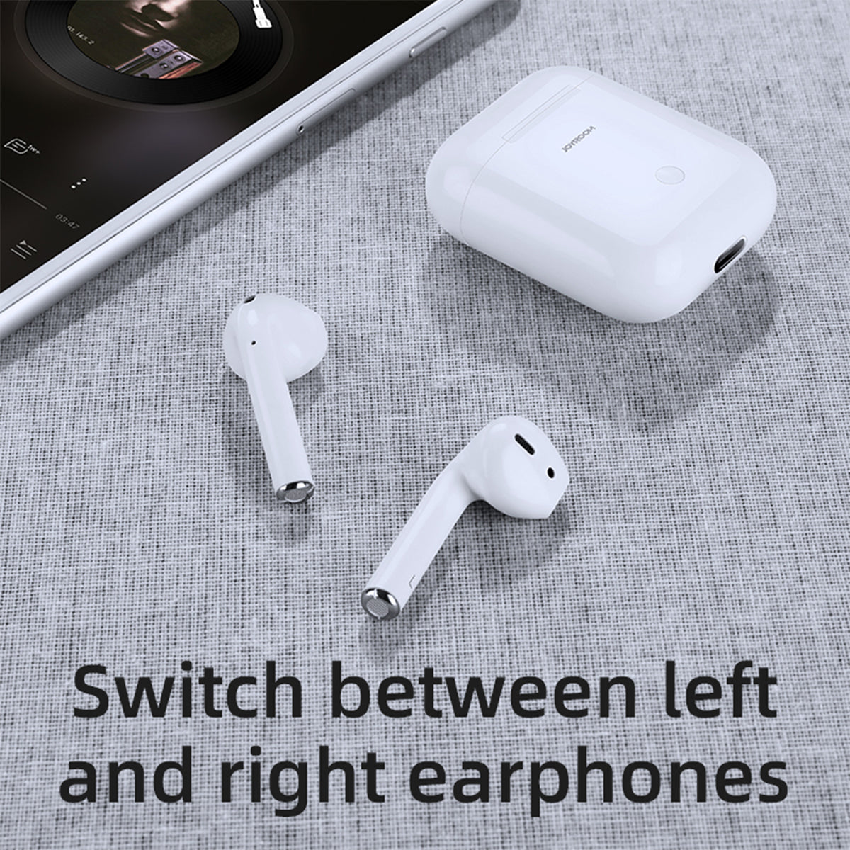87051 JOYROOM Originals JR-T03S TWS Earphones με Θήκη Φόρτισης True Wireless Bluetooth V5.0 Binaural Συμβατό με iOS & Android Μαύρο