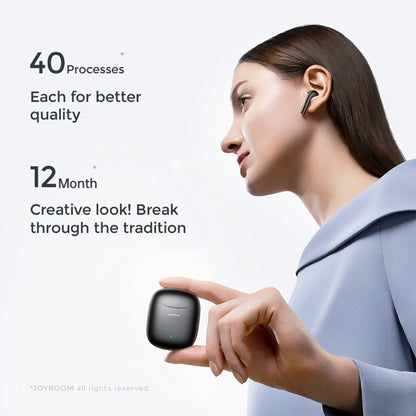 87055 JOYROOM Originals JR-T13 Bilateral TWS Earphones με Θήκη Φόρτισης True Wireless Bluetooth V5.0 Binaural Συμβατό με iOS & Android Μαύρο