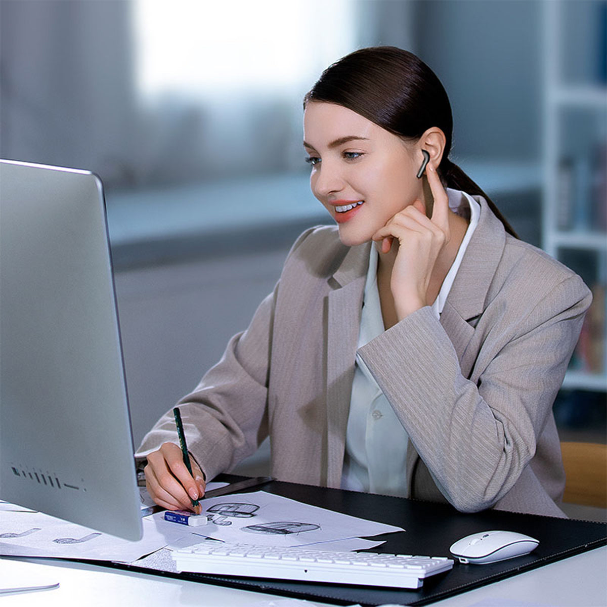 87055 JOYROOM Originals JR-T13 Bilateral TWS Earphones με Θήκη Φόρτισης True Wireless Bluetooth V5.0 Binaural Συμβατό με iOS & Android Μαύρο