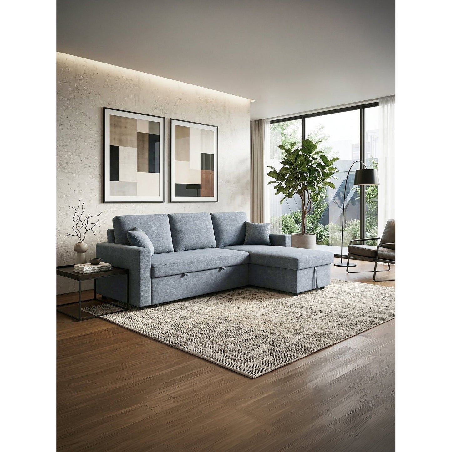 Corner Sofa Vancouver Dark Grey 223x146x83
