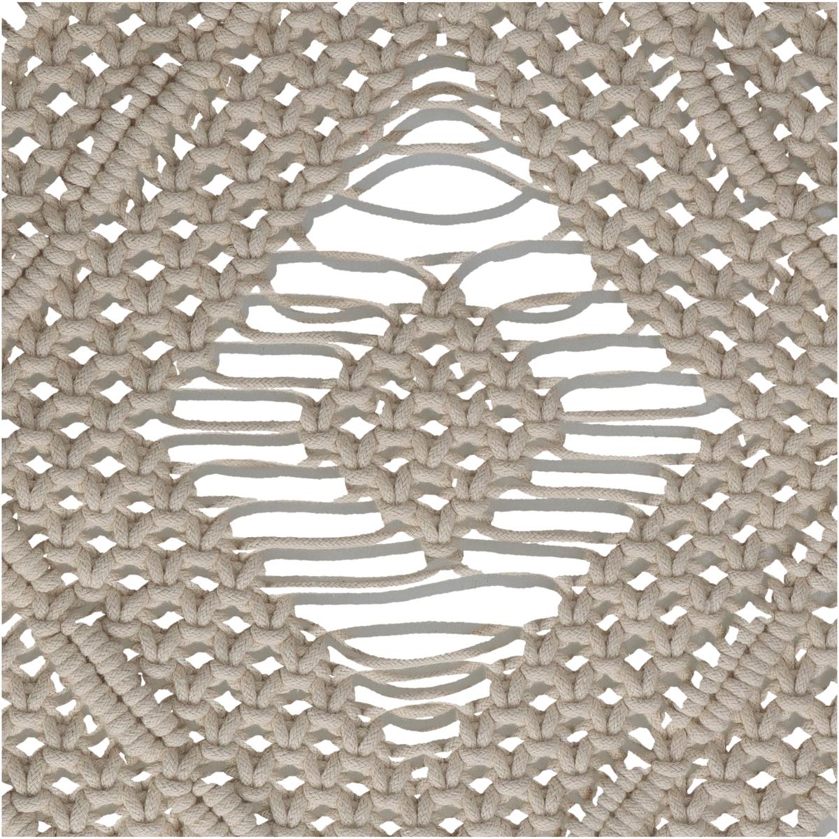 Σουπλά Μακραμέ Φυσικό Βαμβακερό 33x48εκ