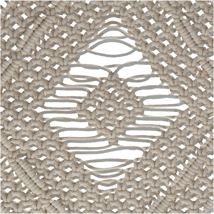 Σουπλά Μακραμέ Φυσικό Βαμβακερό 33x48εκ