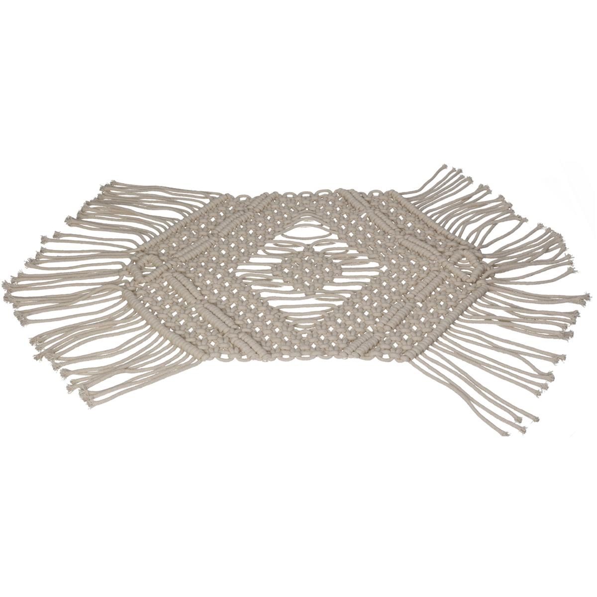 Σουπλά Μακραμέ Φυσικό Βαμβακερό 33x48εκ