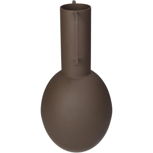 Βάζο Καφέ Μέταλλο 13x13x27