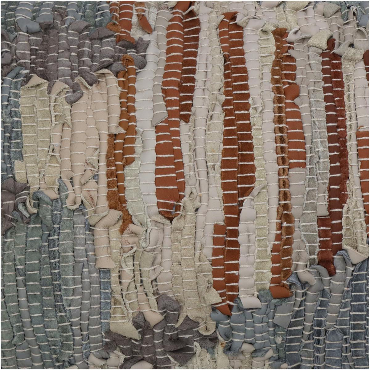 Μαξιλάρι Γκρι Δέρμα 45x45εκ