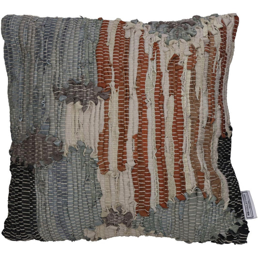 Μαξιλάρι Γκρι Δέρμα 45x45εκ