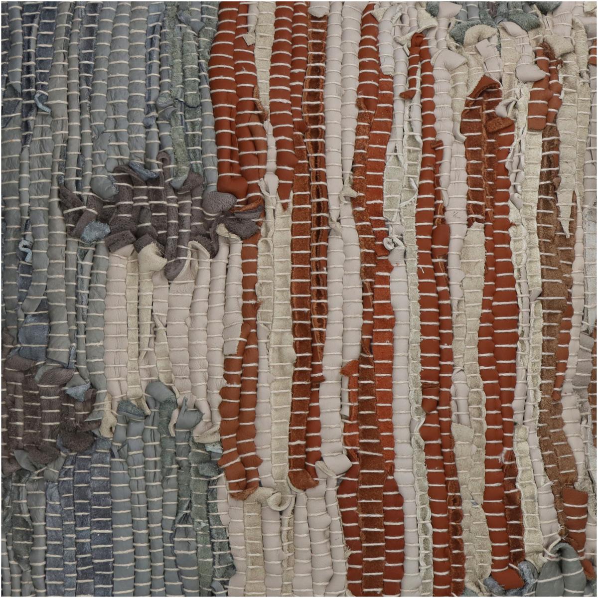 Μαξιλάρι Γκρι Δέρμα 30x50εκ