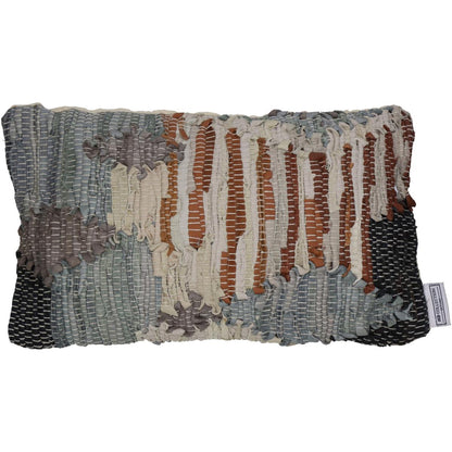 Μαξιλάρι Γκρι Δέρμα 30x50εκ