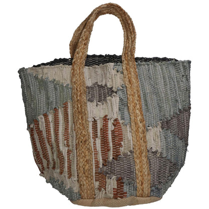 Bag Grey Leather 40x60cm