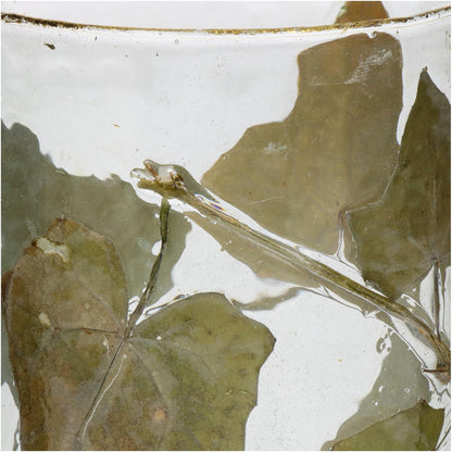 Κηροπήγιο Φύλλο Διάφανο Γυαλί 10x10x13