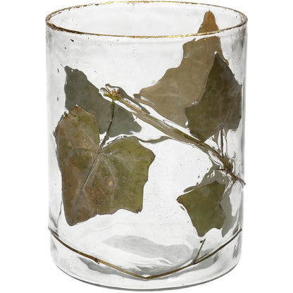 Κηροπήγιο Φύλλο Διάφανο Γυαλί 10x10x13