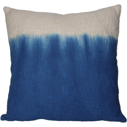 Μαξιλάρι Dip Dye Μπλε Βαμβακερό 45x45εκ