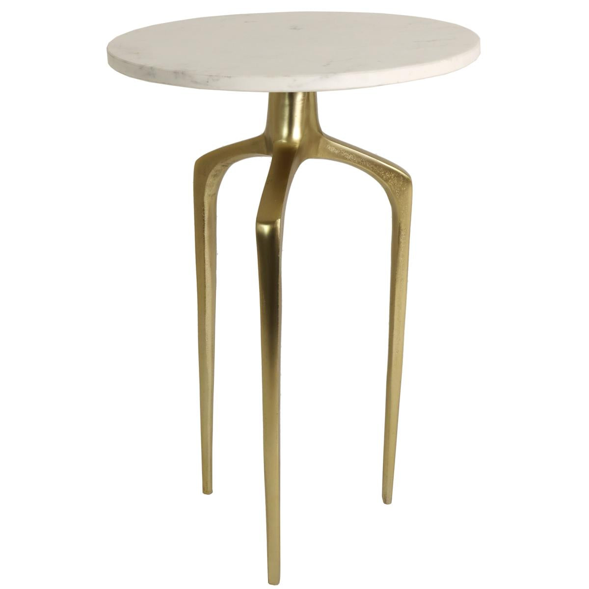 Τραπεζάκι Λευκό Μάρμαρο 37.3x37.3x54.6