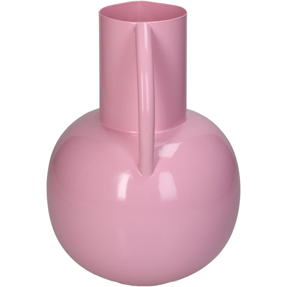 Βάζο Ροζ Μέταλλο 17x17.5x25