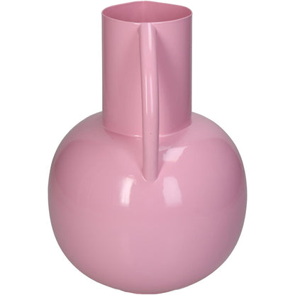 Βάζο Ροζ Μέταλλο 17x17.5x25