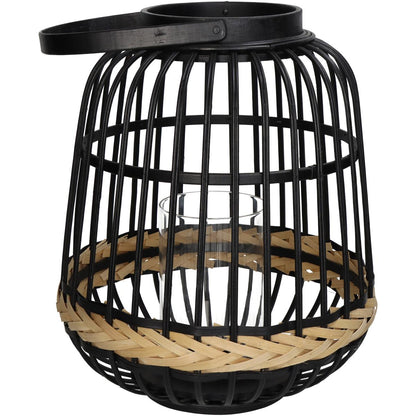 Φανάρι Μαύρο Μπαμπού 29.5x29.5x34.5