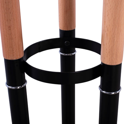 ΚΑΛΟΓΕΡΟΣ 3ΠΛΟΣ WYATT ΞΥΛΟ ΟΞΙΑΣ ΜΑΥΡΟ ΜΕΤΑΛΛΟ ΒΑΣΗ ΜΑΡΜΑΡΟ Φ37x173
