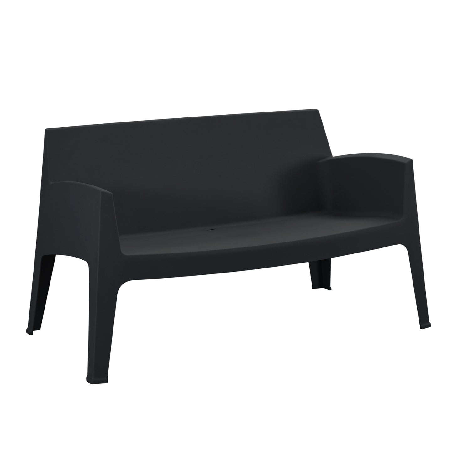 ΚΑΝΑΠΕΣ 2ΘΕΣΙΟΣ ΠΟΛΥΠΡΟΠΥΛΕΝΙΟΥ SLEEK ΧΡΩΜΑ ΜΑΥΡΟ 133x68x73