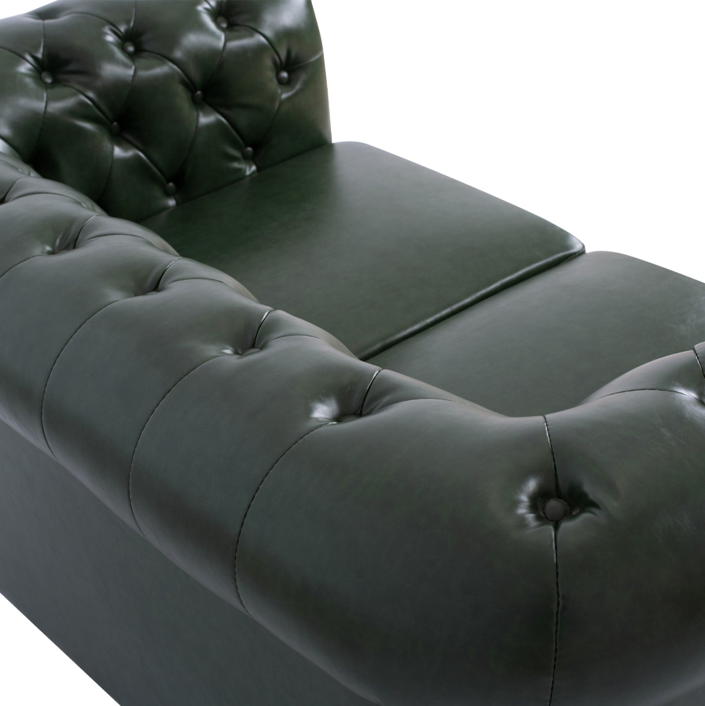 ΚΑΝΑΠΕΣ 2ΘΕΣΙΟΣ T. CHESTERFIELD ΤΕΧΝΟΔΕΡΜΑ ΚΥΠΑΡΙΣΣΙ 150x90x72