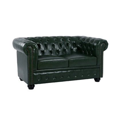 ΚΑΝΑΠΕΣ 2ΘΕΣΙΟΣ T. CHESTERFIELD ΤΕΧΝΟΔΕΡΜΑ ΚΥΠΑΡΙΣΣΙ 150x90x72