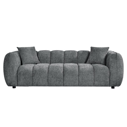 ΚΑΝΑΠΕΣ 3-ΘΕΣΙΟΣ LYKKE ΓΚΡΙ ΥΦΑΣΜΑ 229x89x70