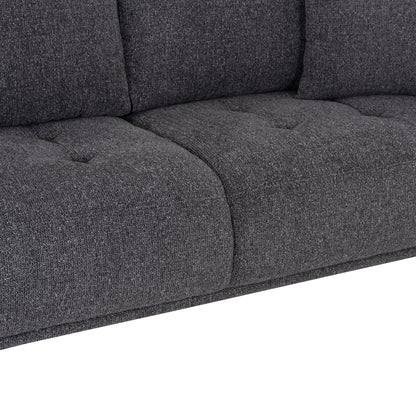 ΚΑΝΑΠΕΣ 3-ΘΕΣΙΟΣ STRUCTO ΓΚΡΙ ΥΦΑΣΜΑ 227x94x88
